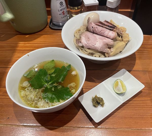 「【限定】鴨つけ麺（塩）」@麺屋 真心の写真