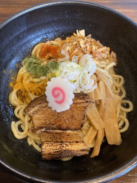 「カレー風味油そば　７００円」@中屋 白楽店の写真