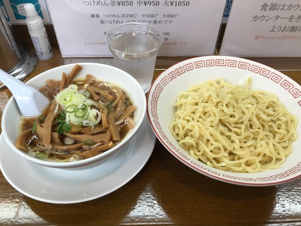 「つけ麺＋メンマ」@喜多方ラーメン新じまの写真