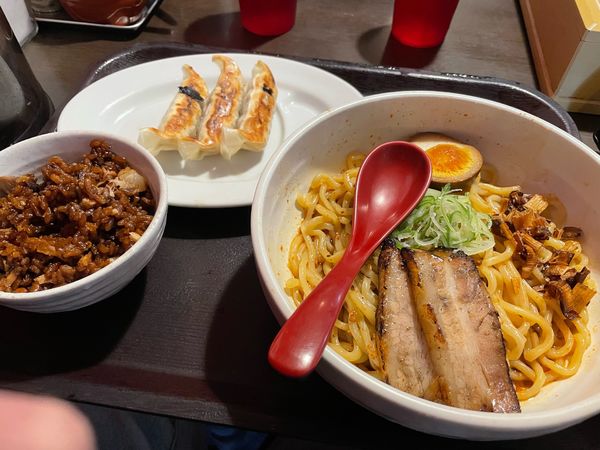 「からし麺セット」@ら~めん からしや 葛西本店の写真