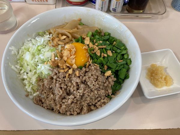 「まぜそば・中盛、ニンニク」@麺処 大木の写真