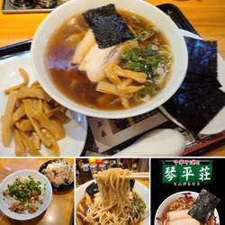 琴平荘+琴平荘メンマ+琴平荘のり、ぶためし鶏のから揚げセット