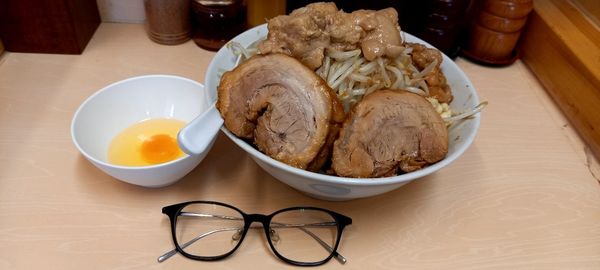 「油そば(にんにく少し、あぶらマシマシ)」@自家製ラーメン 大者の写真