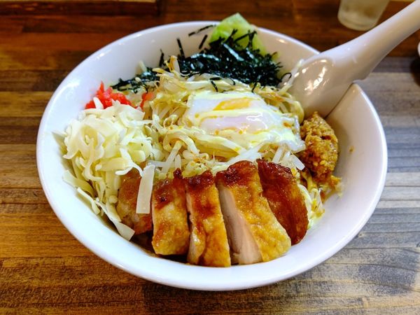 「お祭り屋台のまぜそば(並盛・250g)920円→500円」@麺屋 承太郎の写真