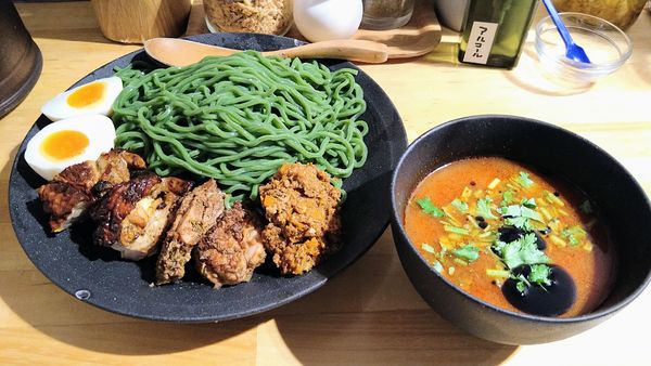 「冷やしスペシャルチリトマつけめん」@チリトマラーメン THANKの写真