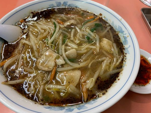 「もやしそば＋餃子」@永楽の写真