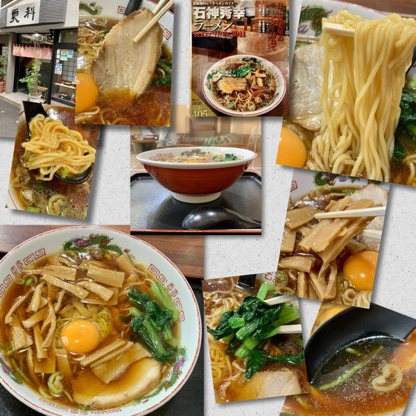 「メンマラーメン900円+生卵」@そば処 更科の写真