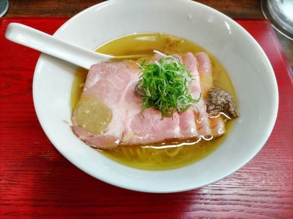 「味玉焼豚塩蕎麦」@神保町黒須の写真