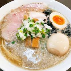 背脂煮干しそば+味玉