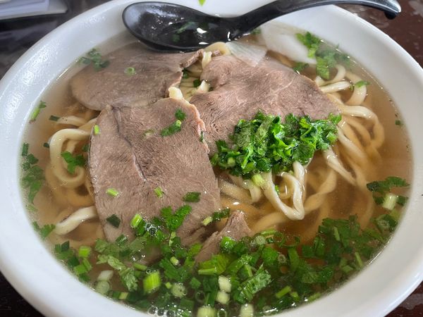 「蘭州牛肉麺・三角麺」@蘭州牛肉麺の写真