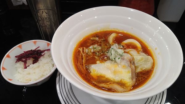 「特上カレーラーメン¥1400+ライス¥100-」@トーキョーニューミクスチャーヌードル 八咫烏 CHIKARABOの写真