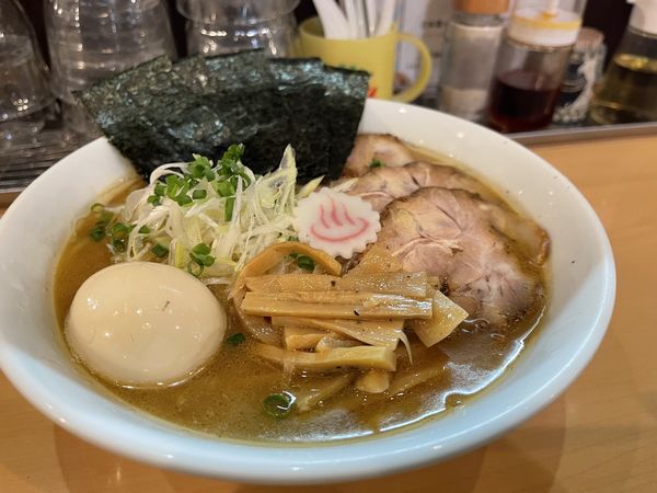 「魂の中華そば（中盛）＋ミニチャーシュー丼」@魂麺の写真
