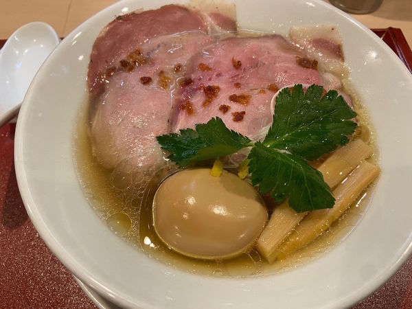 「味玉金色貝そば：1000円」@燃えよ麺助の写真