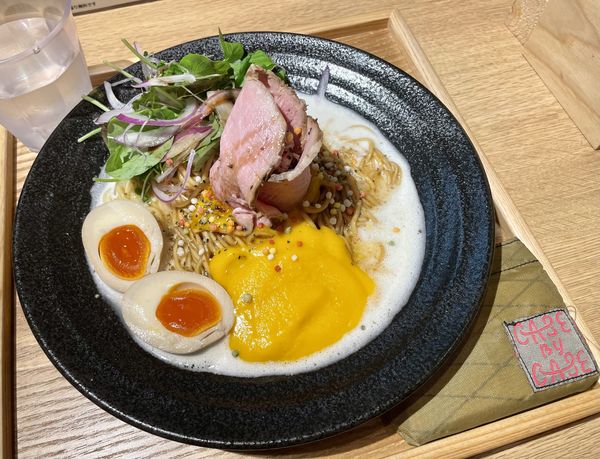 「早稲田大学理工展コラボらーめん」@ふく流らーめん 轍 東京高田馬場本店の写真