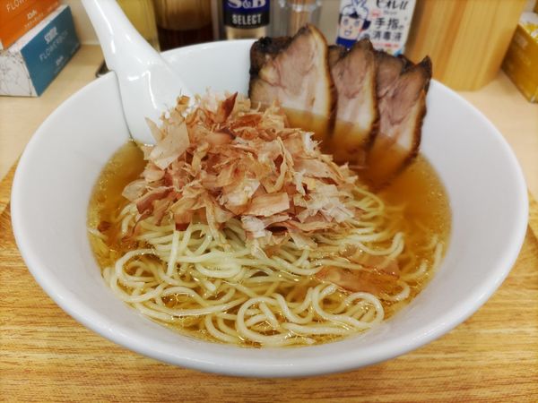 「冷製煮干しかけそば・小+チャーシュー3枚」@大勝 松戸店の写真