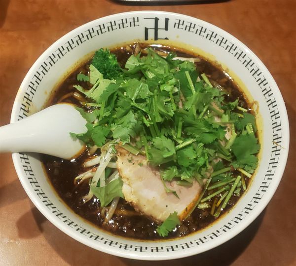 「スパイス・パクチーラー麺（1,130円）」@スパイス・ラー麺 卍力 秋葉原店の写真