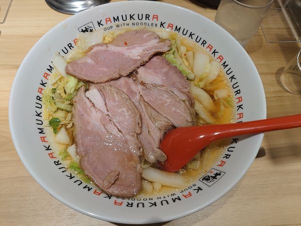 「プレミアムチャーシューめん 中盛 からあげ」@どうとんぼり神座 ヨドバシAkiba店の写真