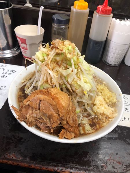 「ラーメン醤油(らどん)　ニンニク　生姜　唐辛子」@自家製麺 まさき（非乳化） 2号店の写真