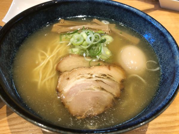 「天葵しお煮卵+ランチ(ご飯、切り干し大根)」@らーめん 天葵の写真