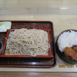 もり蕎麦＋コロッケご飯セット 510円＋200円