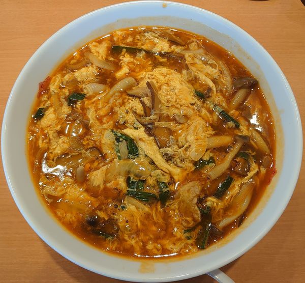 「酸辣きのこ湯麺(670円)」@日高屋 日高高萩店の写真