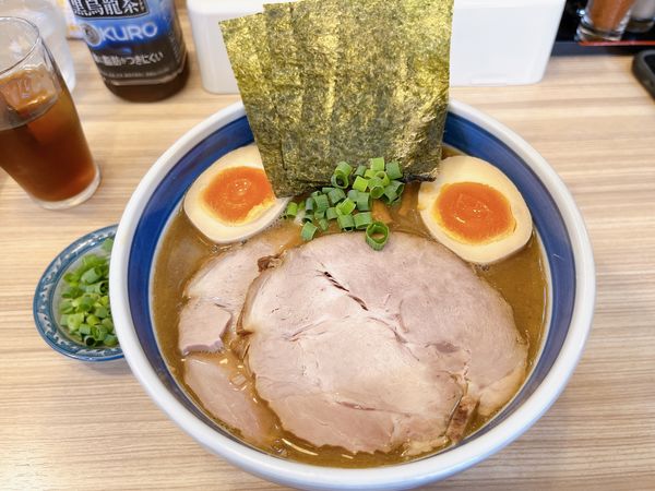 「濃厚和風特製中華そば　エビ辛し　中盛」@浜屋 西新井店の写真