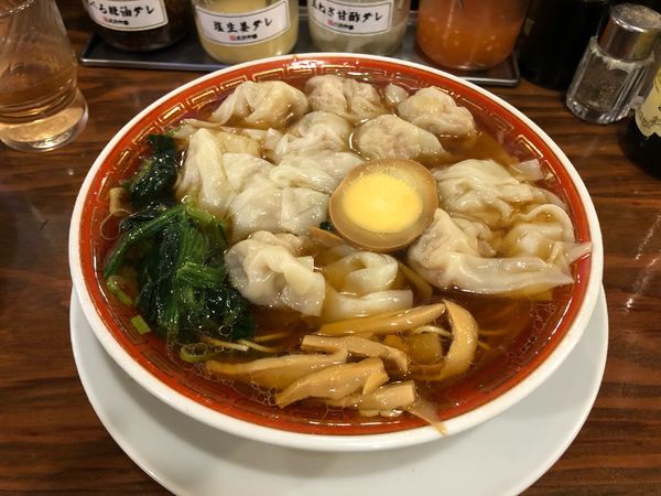 「広州肉汁雲呑麺 (醤油)」@広州市場 西新宿店の写真