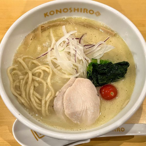 「鶏白湯ラーメン600円」@らぁめん このしろの写真