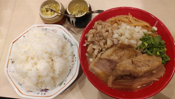 「麺なしラーメンライス」@中華そば カゼノウタの写真