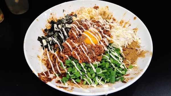 「【限定】味噌台湾まぜそば(大蒜・ホアジャオ・マヨネーズ)」@豚風。の写真