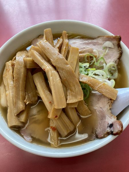 「チャーシュー麺メンマトッピング多め」@一品香 今宮店の写真