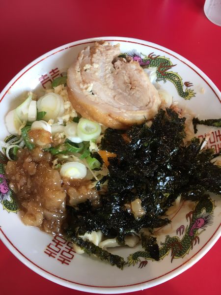 「らーめんミニ汁無し¥950」@ラーメン英二の写真