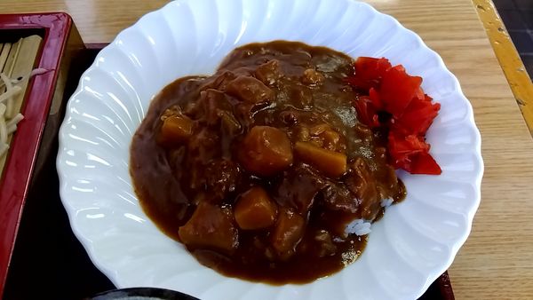 「半カレーライス」@五福そばの写真