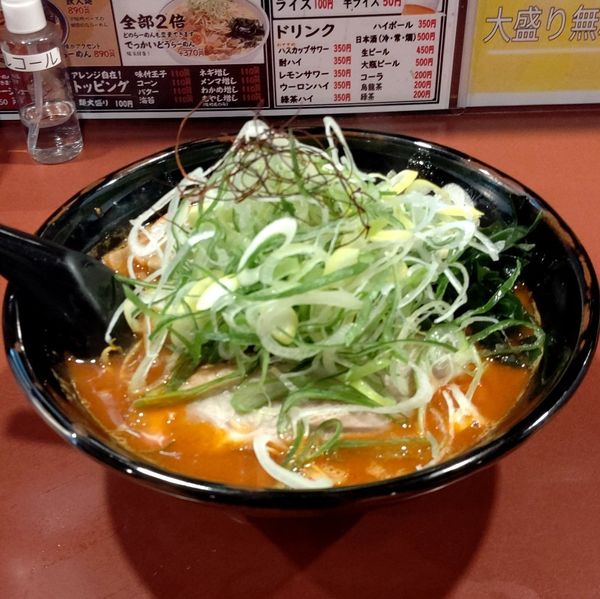 「鉄火麺＋ネギ」@北海道らーめん ひむろ 亀戸店の写真