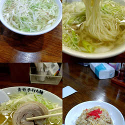 『爆ねぎラーメン(白ねぎ指定)+セットチャーハン』