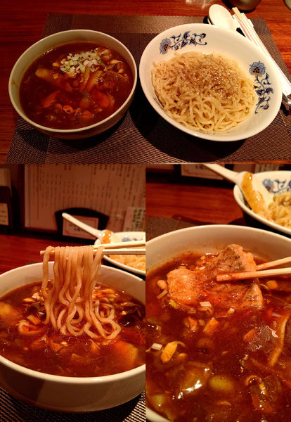 「限定『愛媛産真鯛入り 塩酸辣つけめん(¥1000)』」@中華バル 麻辣チャオの写真