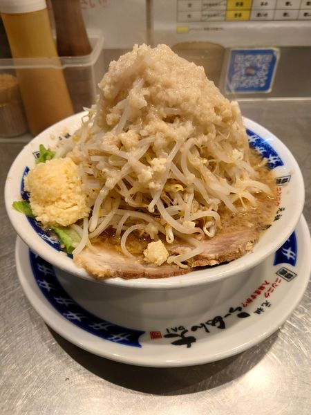 「ラーメン  野菜マシ   ニンニク  アブラ」@らーめん大 大森店の写真