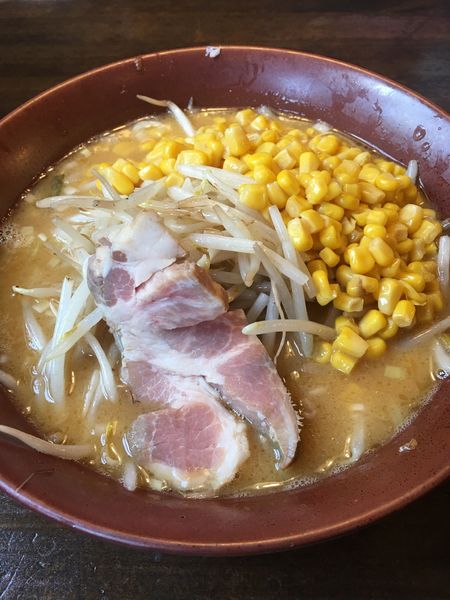 「コーンバター味噌ラーメン　バター無し」@味噌らーめん 酔亭の写真