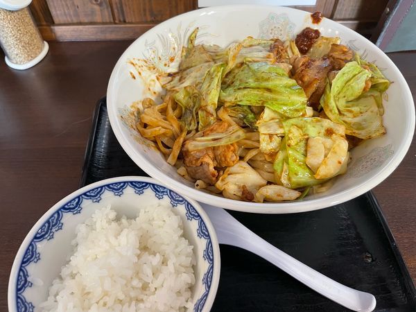 「【期間限定】回鍋肉まぜそば（ごはんつき）850円」@麺屋 ゆうきの写真