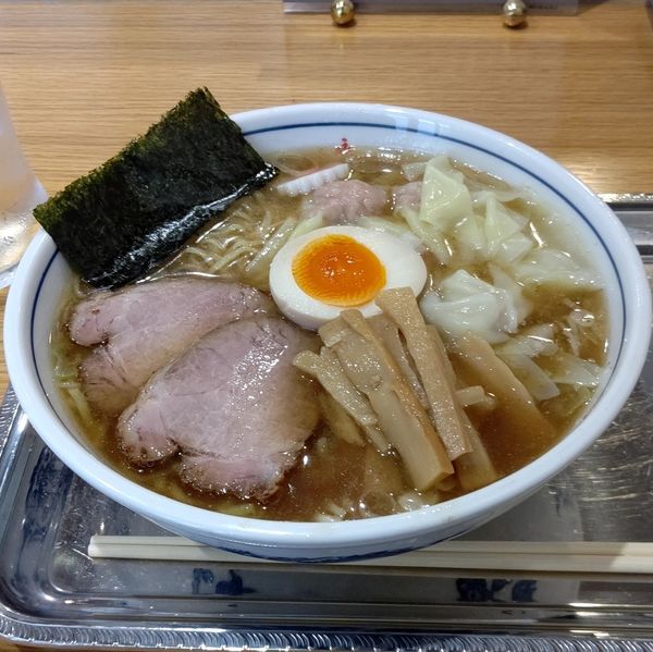 「ワンタン麺」@中華麺 多文の写真