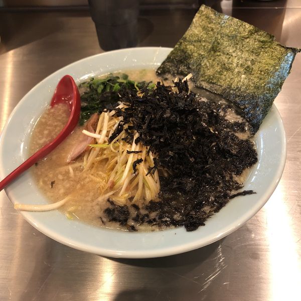 「岩のりネギラーメン」@ラーメンショップ 椿 牛久店の写真