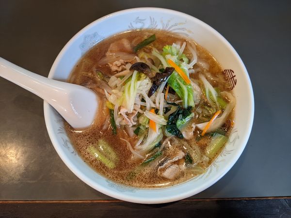「湯麺(タンメン)：800円」@生駒菜館の写真