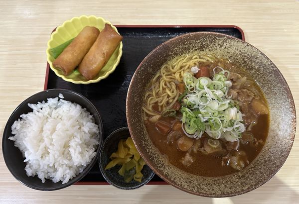 「カレーラーメン定食950円」@お食事処 あしたの写真