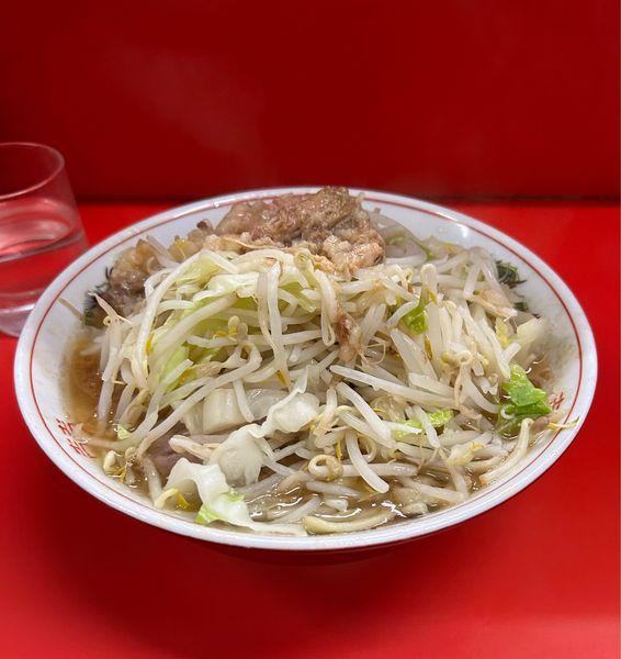 「小ラーメン（麺半分）」@ラーメン二郎 松戸駅前店の写真