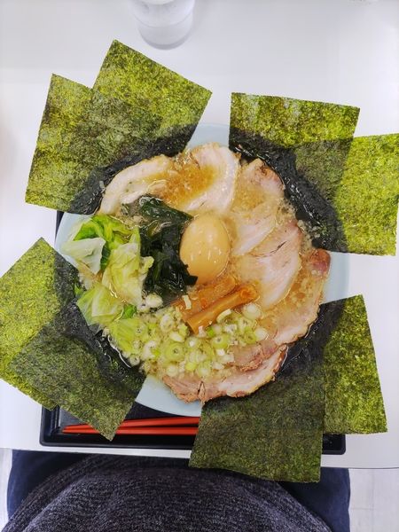 「チャーシューメン+味玉+板のり」@ラーメンショップ 北川辺店の写真