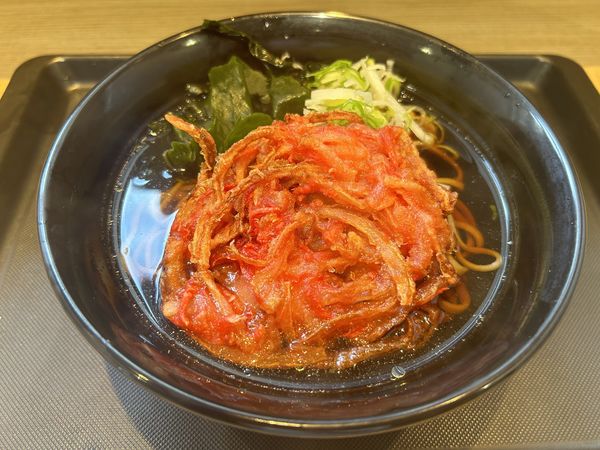 「紅生姜天そば 490円」@富士そば 川越店の写真