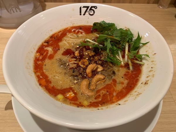 「汁あり坦々麺」@175°DENO担担麺 GINZaの写真