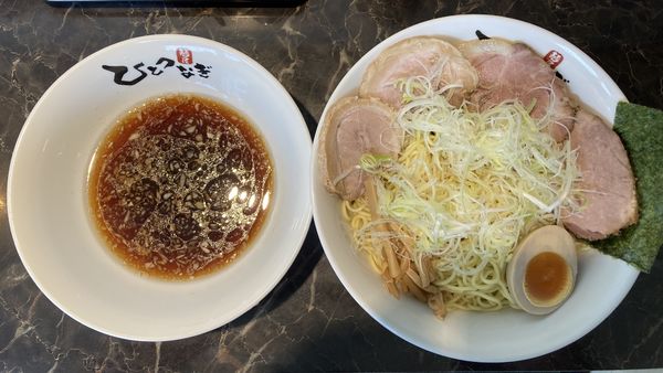 「ネギチャーシューつけ麺（麺特盛）1200円」@麺屋 ひとつなぎの写真