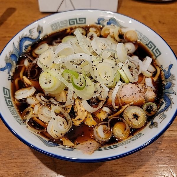 「限定 富山ブラック ネギ増し」@渡なべの写真