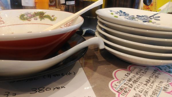 「だるまラーメン/替玉6回」@濃厚豚骨ラーメン だるま一家宇都宮分店 宇都宮分店の写真